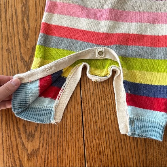 Gap Stripe Sweater Cotton Knit Romper, size 3-6 months - Picture 8 of 10